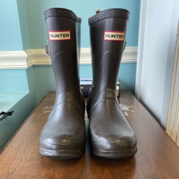 Hunter 5, Brown Mid Height Boots - Picture 1 of 11